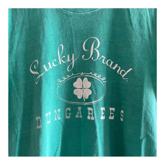 Lucky Brand Men’s Large T-Shirt Green - Picture 2 of 4